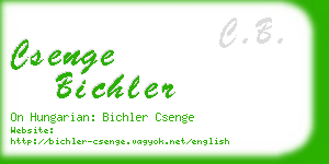 csenge bichler business card